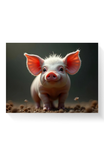 Printees Painting - Piglet - Canvas on frame