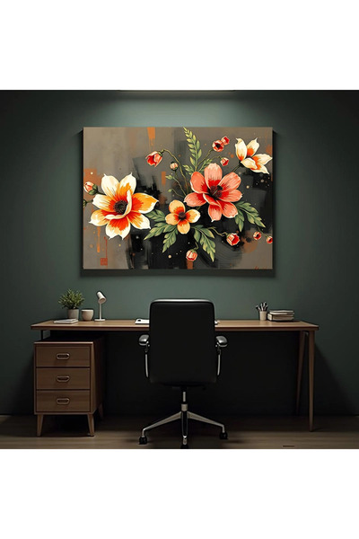 Printees Painting - Flower composition - Canvas on frame