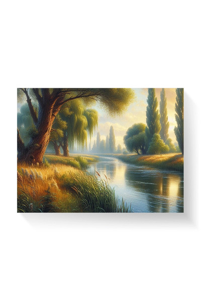 Printees Painting - Riverbank - Canvas on frame