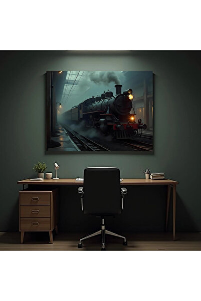 Printees Tablou Locomotiva în Noapte