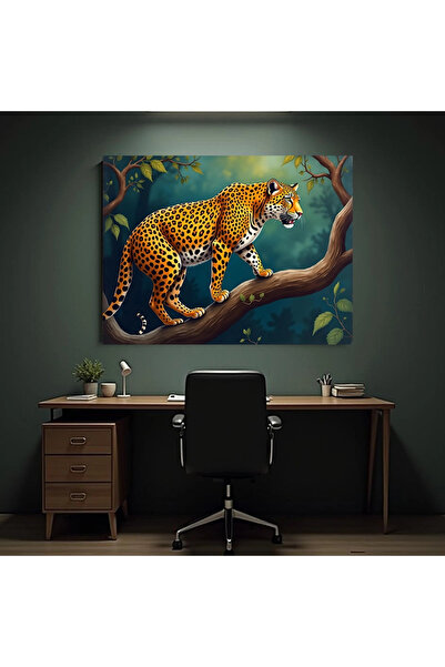 Printees Painting - Leopard - Canvas on frame