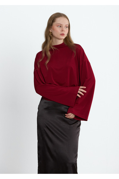 LADYA COLLECTION Bluză Burgundy Ivory