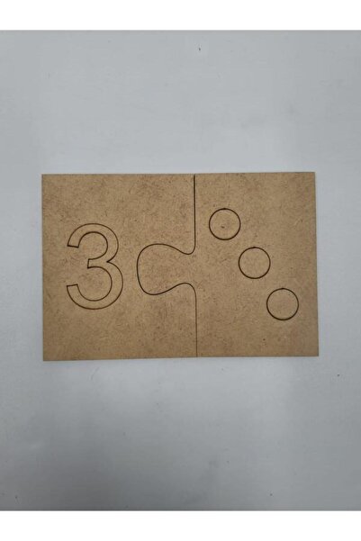 Mu Art Ahşap 10 قطع من بطاقات الأرقام الخشبية الذكية، لعبة مطابقة، مواد تعليم...