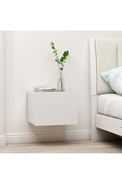 vidaxl Bedside Cabinets 2 pcs White 40x30x30 cm Engineered Wood