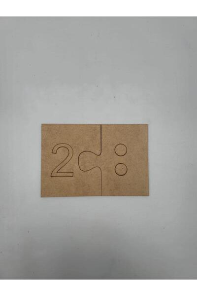 Mu Art Ahşap 10 قطع من بطاقات الأرقام الخشبية الذكية، لعبة مطابقة، مواد تعليم...