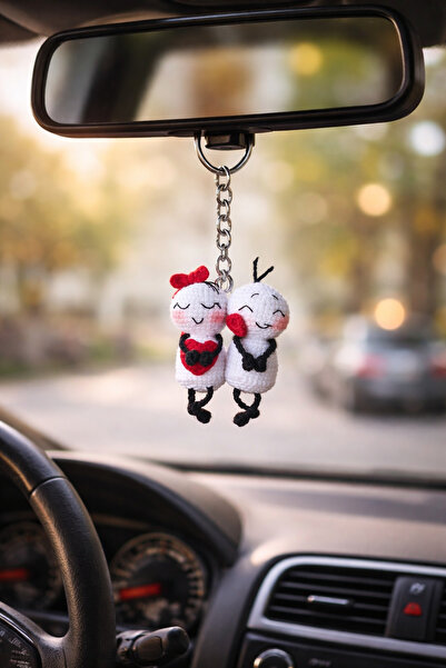 LUXIC CORE El Yapımı Amigurumi Sevgili Anahtarlık Seti | Çift Figürlü, Araba ...