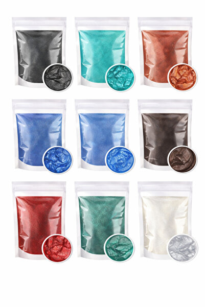 epoksi kalıp cank 9’lu Epoksi Pigment Seti | Reçine, Mum Boyası, Beton ve İçi...