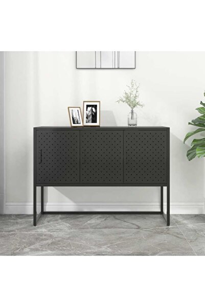 vidaxl Sideboard Black 105x35x75 cm Steel