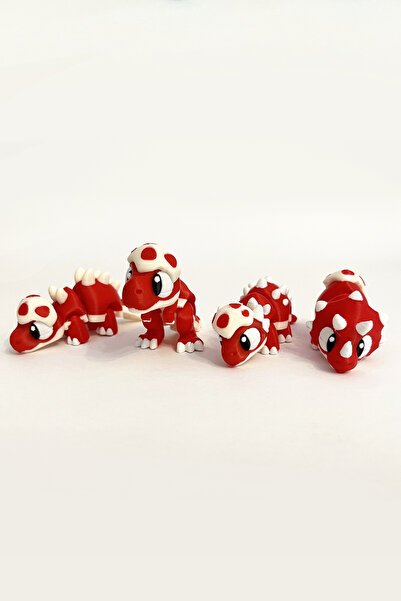 Artimon 3D Store Dinozor Figürleri – 4’lü Set - Kırmızı | Dinozor Oyuncak