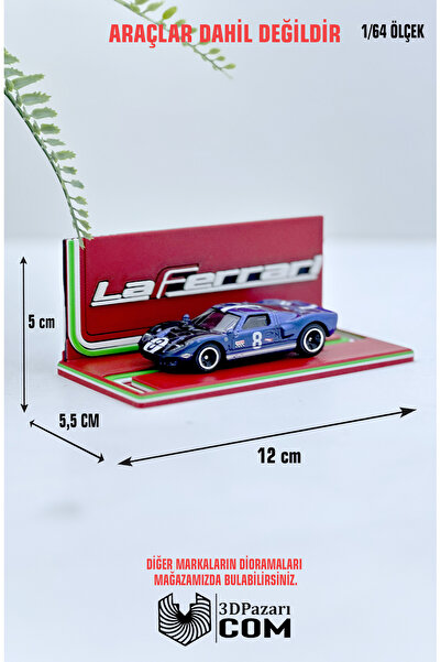 Butik معرض سيارات ديوراما مصغر فردي بتصميم لافيراري بمقياس 1/64 طباعة ثلاثية ...