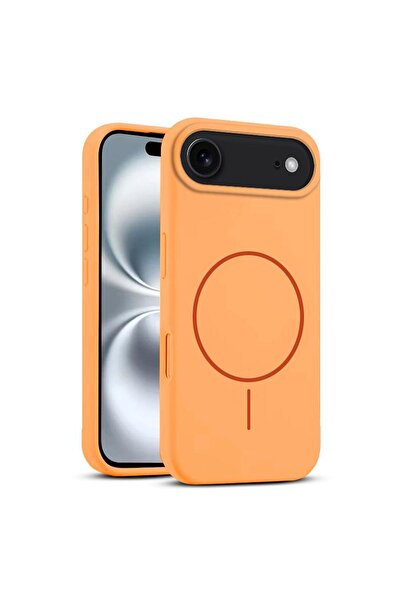 Zebana Apple iPhone 17 Air Uyumlu Kılıf Liquid Soft Silikon Kılıf (Kablosuz Ş...