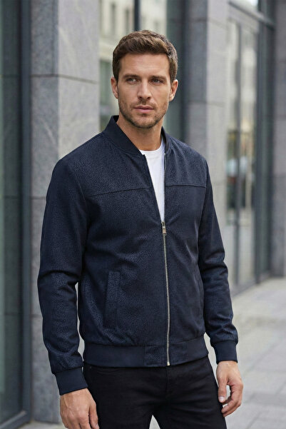 MOVENTO Men's Micro Textured Transitional Jacket