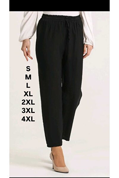 diğerr1 Beli lastikli kumaş pantolon