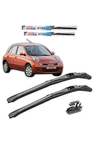 TEAMCAR Ștergătoare parbriz hibrid față Nissan Micra K12 (2005-2010)