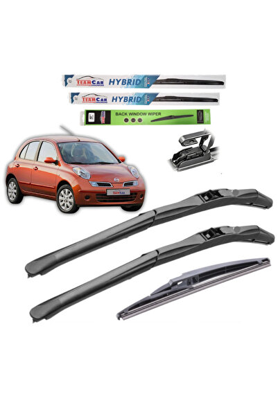 TEAMCAR Ștergătoare de parbriz Nissan Micra K12 (2005-2010) Set complet hibrid