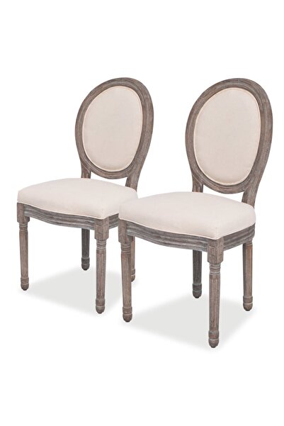 vidaxl Dining Chairs 2 pcs Linen