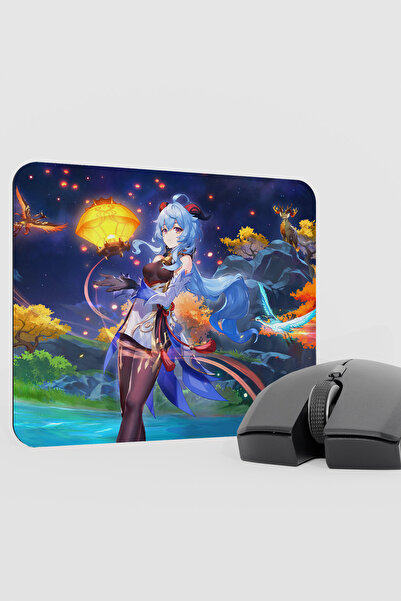 mousepad bastir Ganyu Genshin Impact Anime Gacha V4 - 22X18 Gaming Mouse Pad ...