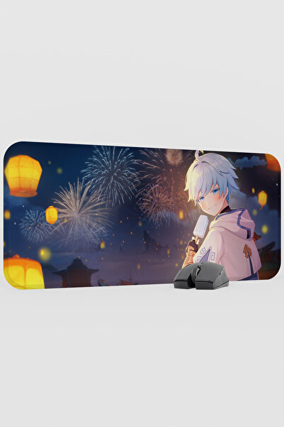 mousepad bastir Chongyun Genshin Impact Anime Gacha V4 - 70X30 XL Gaming Mous...