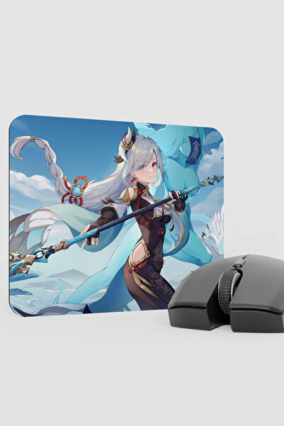 mousepad bastir Shenhe Genshin Impact Anime Gacha V5 - 22X18 Gaming Mouse Pad...