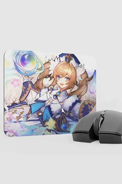 mousepad bastir Barbara Genshin Impact Anime Gacha V5 - 22X18 Gaming Mouse Pa...