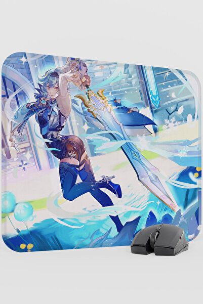 mousepad bastir Eula Genshin Impact Anime Gacha V5 - 48X40 XL Gaming Mouse Pa...