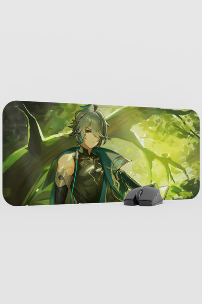 mousepad bastir Alhaitham Genshin Impact Anime Gacha V3 - 70X30 XL Gaming Mou...
