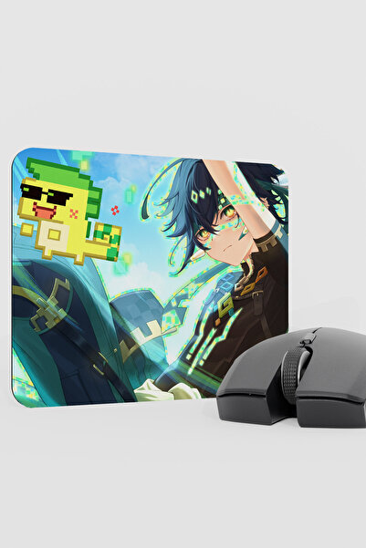 mousepad bastir Kinich Genshin Impact Anime Gacha V1 - 22X18 Gaming Mouse Pad...