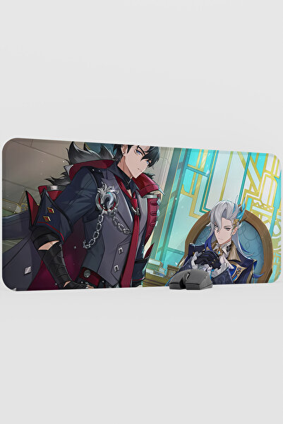 mousepad bastir Neuvillette Genshin Impact Anime Gacha V5 - 90X40 XXL Gaming ...