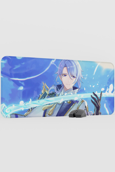 mousepad bastir Ayato Genshin Impact Anime Gacha V3 - 90X40 XXL Gaming Mouse ...