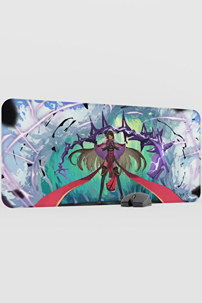 mousepad bastir لوحة ماوس ألعاب كبيرة الحجم من بيدو جينشين إمباكت أنيمي غاتشا...