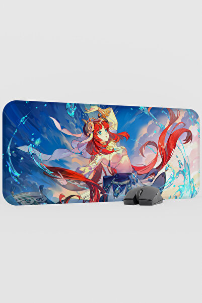 mousepad bastir Nilou Genshin Impact Anime Gacha V4 - 70X30 XL Gaming Mouse P...