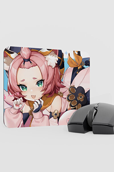 mousepad bastir Diona Genshin Impact Anime Gacha V4 - 22X18 Gaming Mouse Pad ...