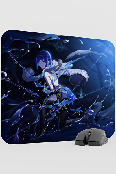 mousepad bastir Yelan Genshin Impact Anime Gacha V4 - 48X40 XL Gaming Mouse P...