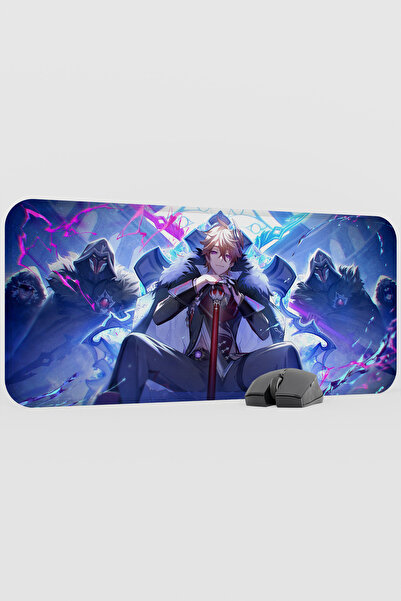 mousepad bastir وسادة ماوس للألعاب من Childe Genshin Impact Anime Gacha V5 - ...