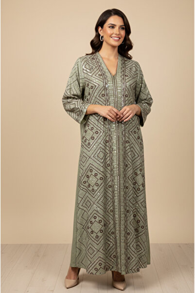 MQ Modern embroidered jalabiya