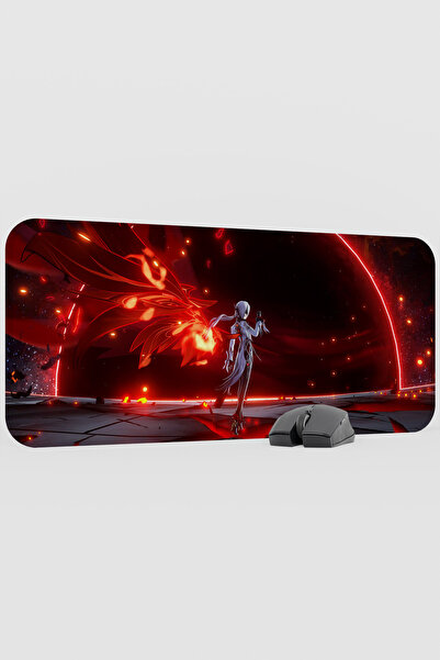mousepad bastir Arlecchino Genshin Impact Anime Gacha V4 - 70X30 XL Gaming Mo...