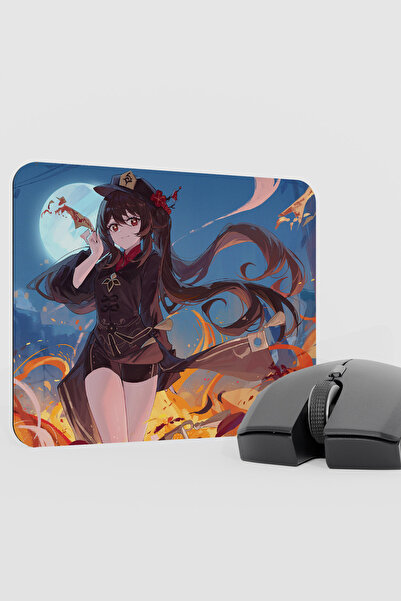 mousepad bastir Hu Tao Genshin Impact Anime Gacha V2 - 22X18 Gaming Mouse Pad...