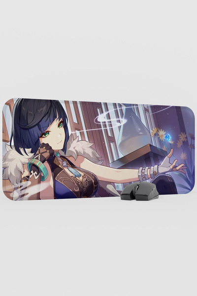 mousepad bastir Yelan Genshin Impact Anime Gacha V3 - 70X30 XL Gaming Mouse P...