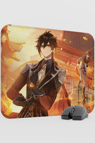 mousepad bastir Zhongli Genshin Impact Anime Gacha V4 - 48X40 XL Gaming Mouse...