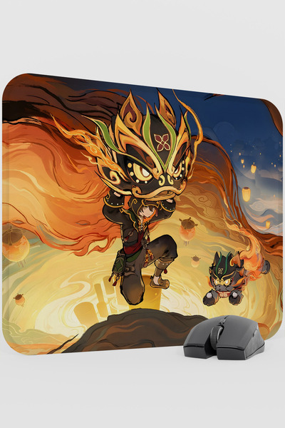 mousepad bastir Gaming Genshin Impact Anime Gacha V5 - 48X40 XL Gaming Mouse ...