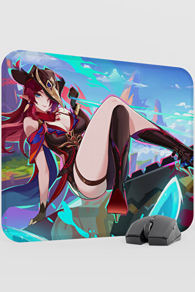 mousepad bastir Chasca Genshin Impact Anime Gacha V1 - 48X40 XL Gaming Mouse ...
