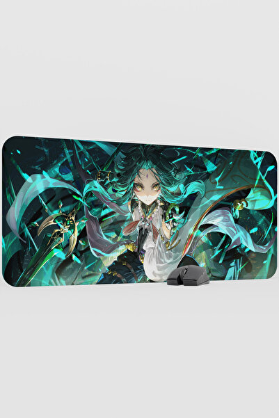 mousepad bastir Xiao Genshin Impact Anime Gacha V2 - 90X40 XXL Gaming Mouse P...