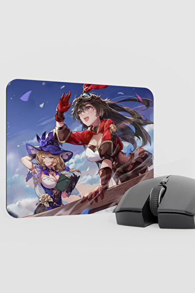 mousepad bastir Amber Genshin Impact Anime Gacha V5 - 22X18 Gaming Mouse Pad ...