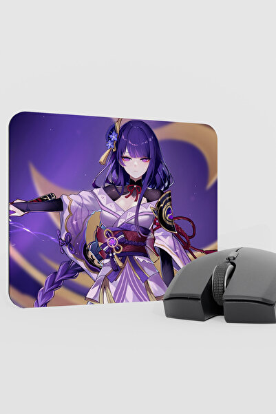 mousepad bastir Raiden Genshin Impact Anime Gacha V2 - 22X18 Gaming Mouse Pad...