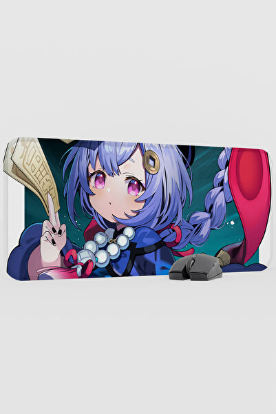 mousepad bastir Qiqi Genshin Impact Anime Gacha V2 - 70X30 XL Gaming Mouse Pa...