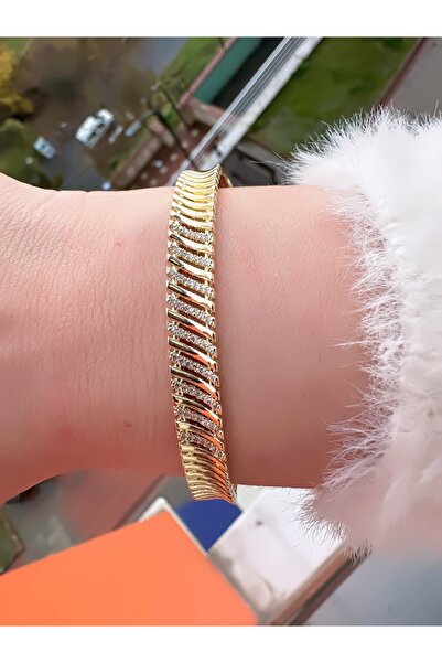 ECEMSEL سوار من الفولاذ على شكل تاج مرصع بالأحجار الكريمة