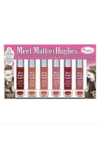 the balm Meet Matte Hughes 6'lı Ruj Seti