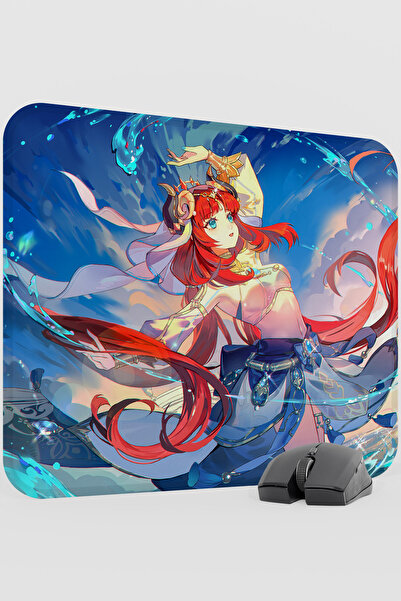 mousepad bastir لوحة ماوس ألعاب نيلو جينشين إمباكت أنيمي غاشا V4 - 48×40 XL