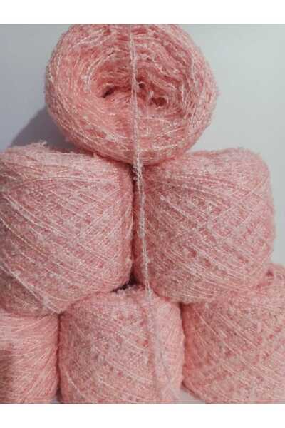 İPEK YÜN İPLİK DÜNYASI Ață de tricotat Buklet 2 straturi (roz) amestec 100gr