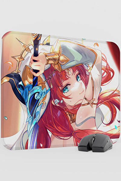 mousepad bastir لوحة ماوس ألعاب نيلو جينشين إمباكت أنيمي غاشا V3 - مقاس 48×40...